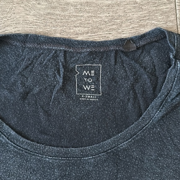 EUC Pacsun Distressed Dark Gray Pocket Tee - Picture 2 of 3